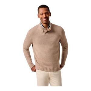 NWT Johnnie-O Innis Top Shelf Cashmere Blend Mockneck Sweater Camel size Large